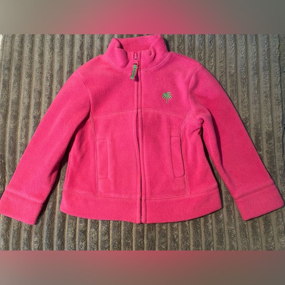 Lilly Pulitzer Pink Jacket with Standing Collar 2T EUC